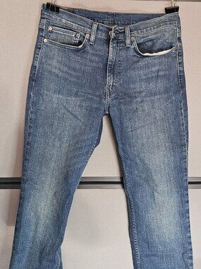 Levi's 514 Jeans Men 34X30 Slim Fit Straight Leg Medium Blue Denim